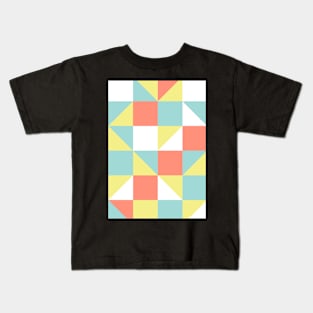 Colorful Abstract Geometric Pattern Kids T-Shirt